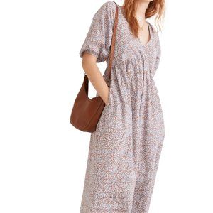 Madewell Marianna Dream-On Daisies Puff Sleeve Midi Dress